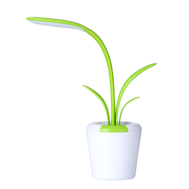 GlowLeaf USB LED Desk Lamp – Eye-Care Ambient Light for Study, Work & Bedroom Decor