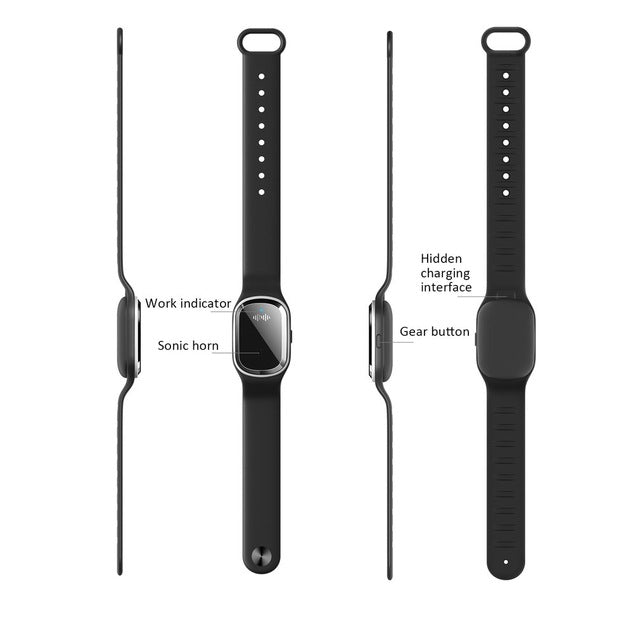 BuzzGuard Electronic Mosquito Repellent Wristband – Chemical-Free Rechargeable Protection for Indoor & Outdoor Use