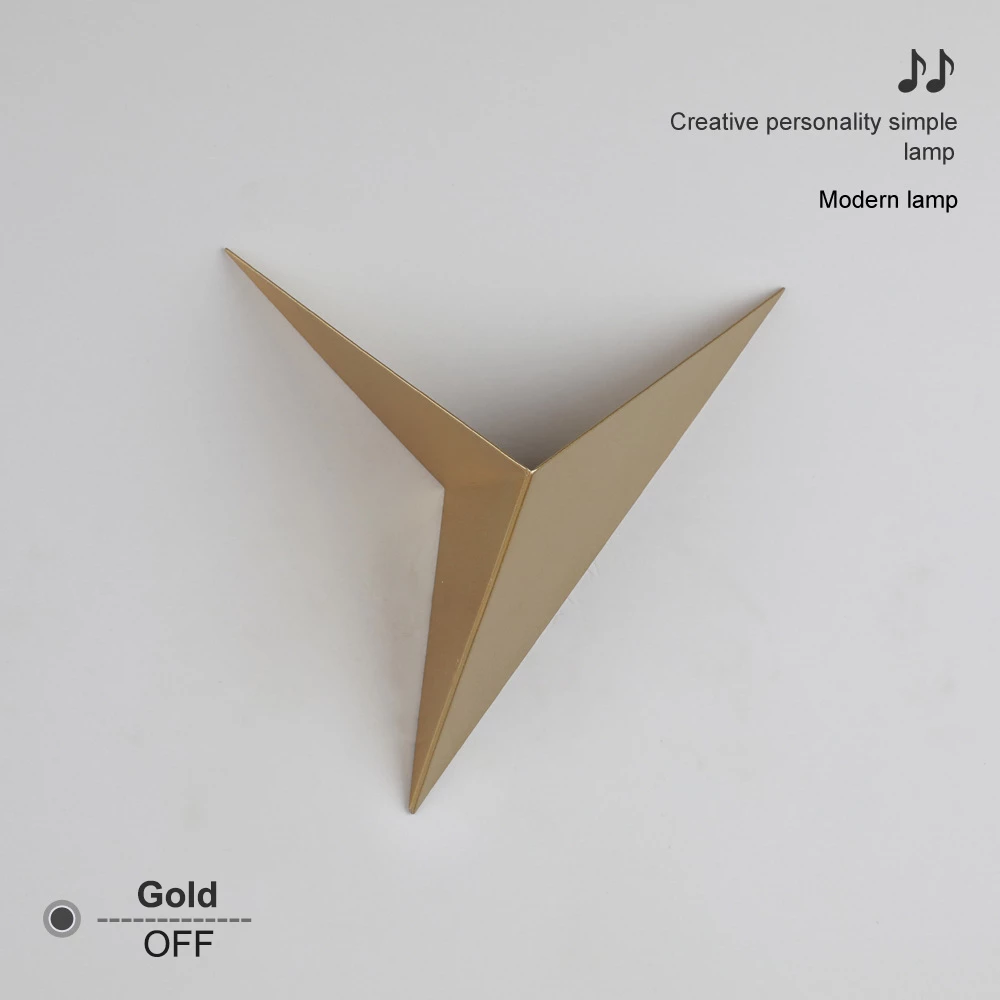 Modern Minimalist Triangle Shape Led Wall Lamp & Door Light