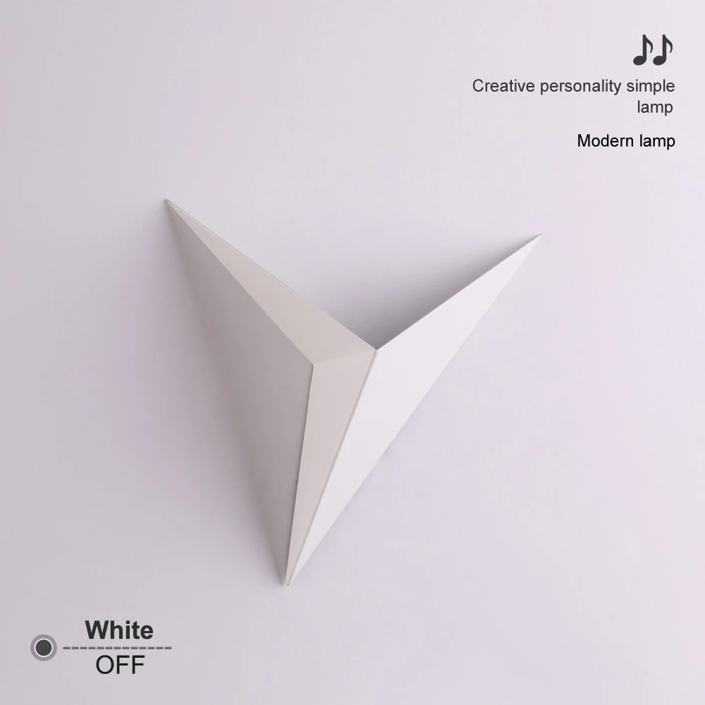 Modern Minimalist Triangle Shape Led Wall Lamp & Door Light