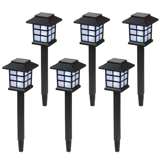 Waterproof Outdoor Solar Lantern Pathway Lights (6PCS)