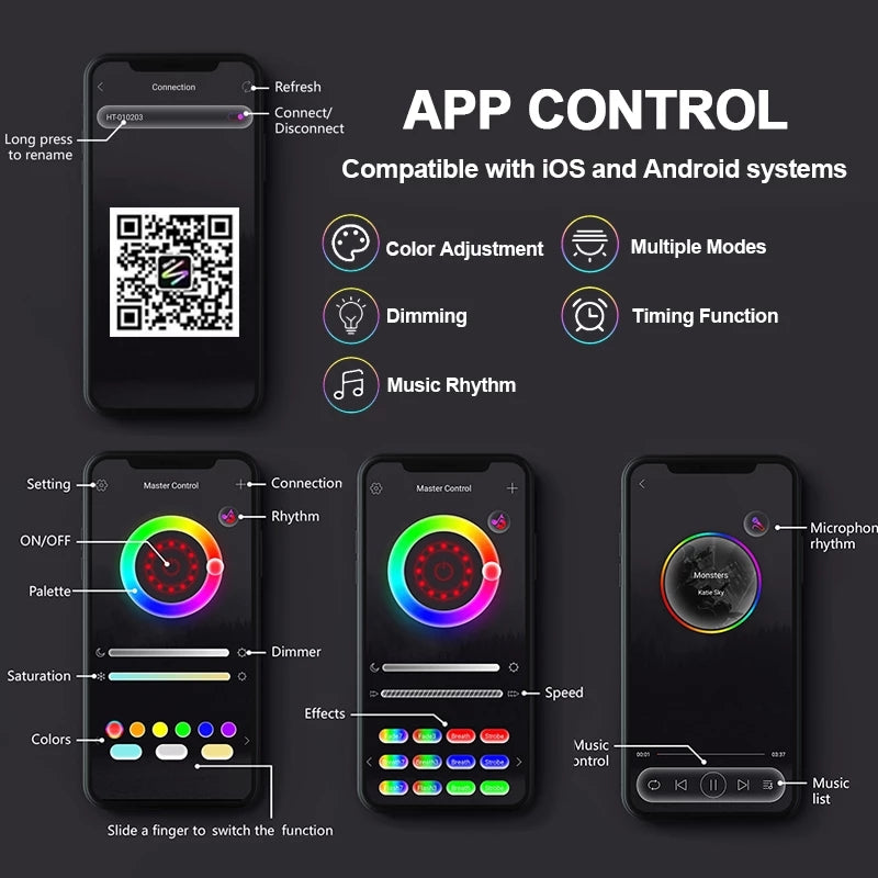 Smart RGB Sunset Projection Lamp with App Control & Remote
