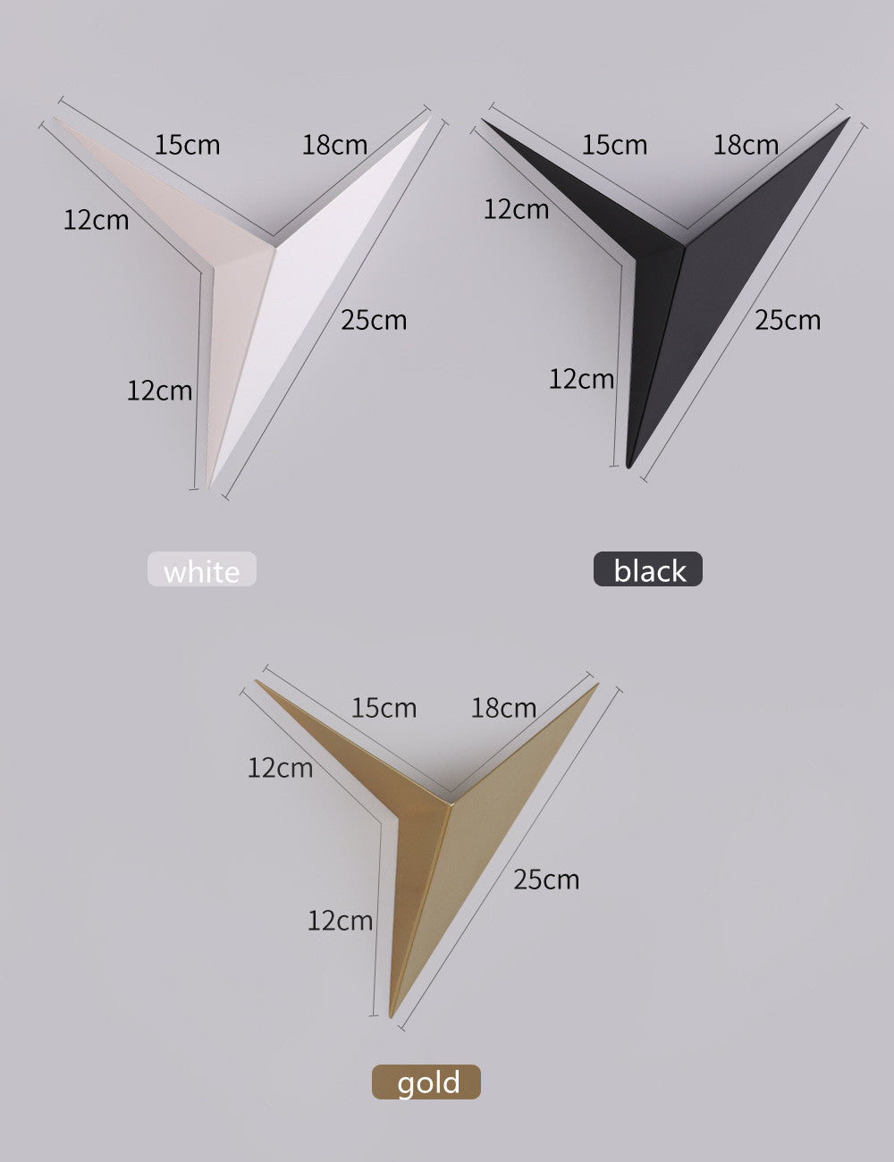 Modern Minimalist Triangle Shape Led Wall Lamp & Door Light