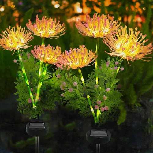 Solar Flower Lights Outdoor Waterproof for Yard & Pathway Decor