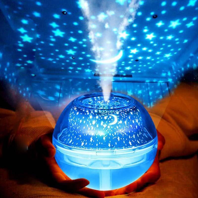 USB Crystal Night Lamp Humidifier | 500ml Aroma Diffuser