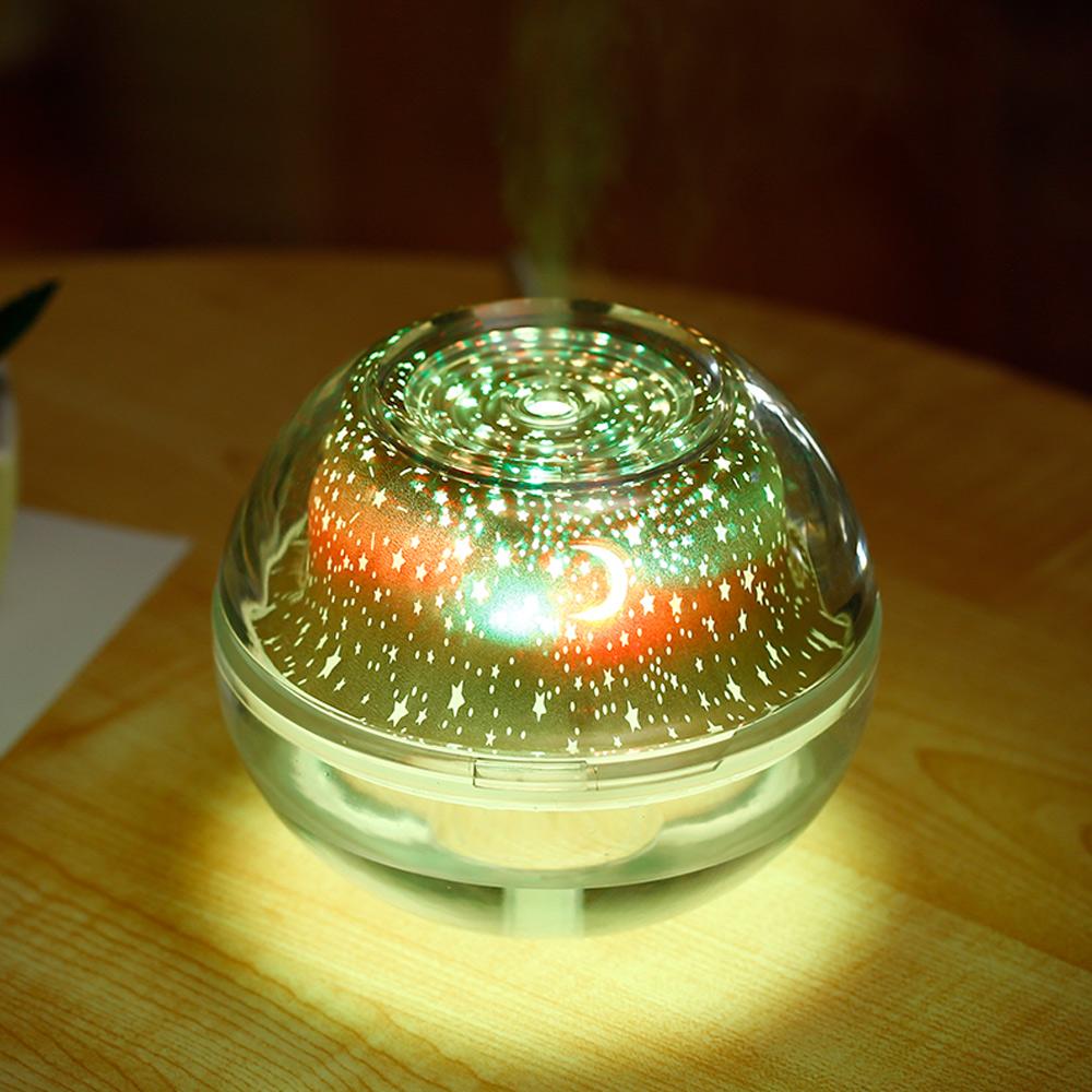 USB Crystal Night Lamp Humidifier | 500ml Aroma Diffuser
